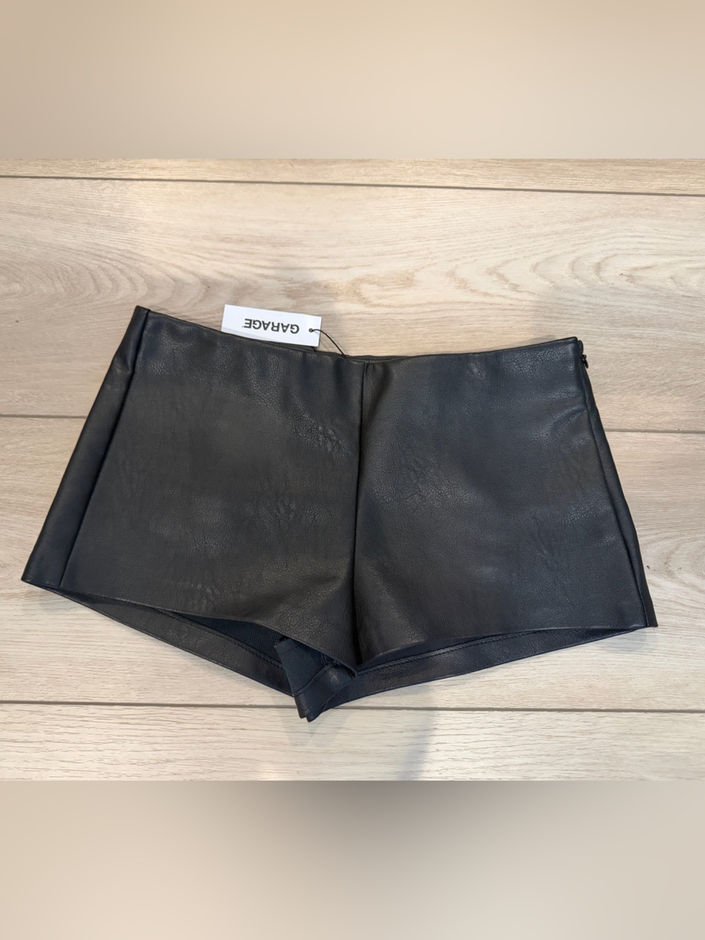 Garage Faux Leather Micro Shorts